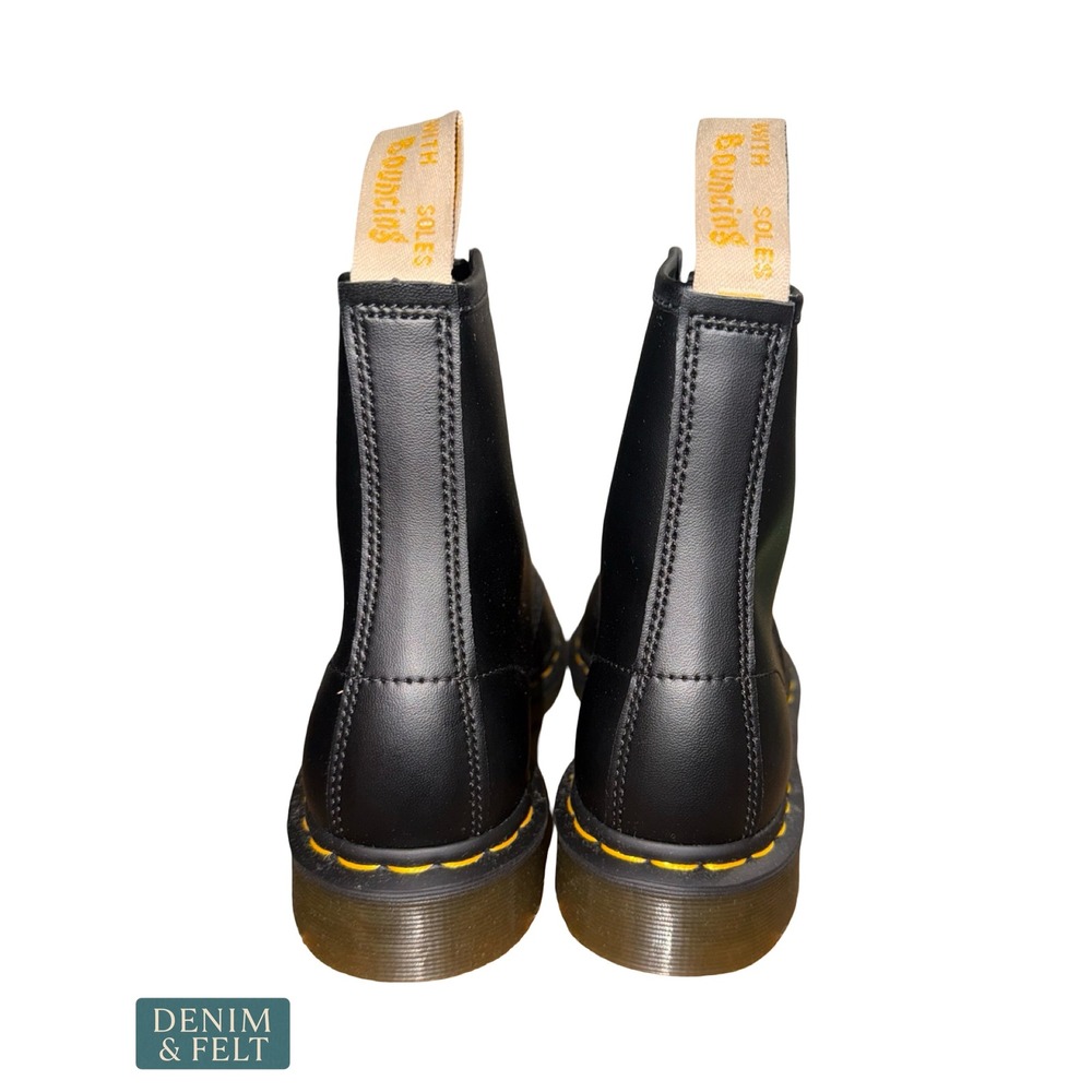 NEW Dr. Martens Vegan 1460 Felix Lace Up Boots Black Felix Rub Off 14045 - Picture 14 of 16